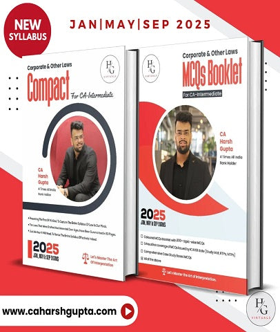 CA Inter Law Compact and MCQ Book Combo | CA Harsh Gupta