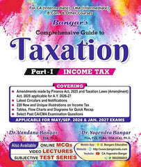 CA Inter Income Tax Guide By CA Yogendra Bangar and CA Vandana Bangar