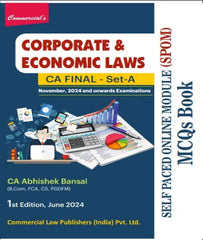 CA Final Set A SPOM Law MCQ Book By CA Abhishek Bansal