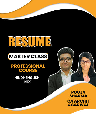 Resume Masterclass Professional Course By Pooja Sharma and CA Archit Agarwal
