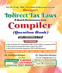 CA Final Indirect Tax (IDT) Compiler Question Bank By Yogendra Bangar and Vandana Bangar - Zeroinfy