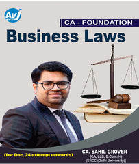 CA Foundation Business Laws Main Book By CA Sahil Grover