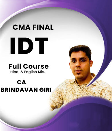 CMA Final IDT - GST and Customs Full Course By CA Brindavan Giri