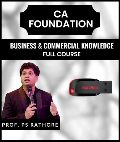 CA Foundation Business & Commercial Knowledge Full Course Video Lectures by Dr. PS Rathore - Zeroinfy