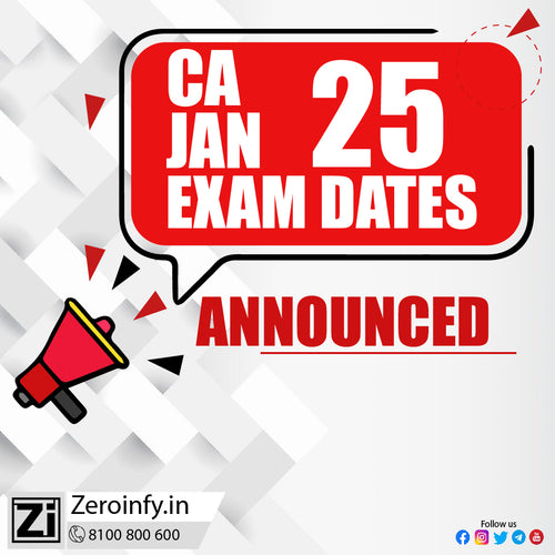 CA Final/Inter/Foundation Nov24/Jan 25 attempt - Exam Dates Announced