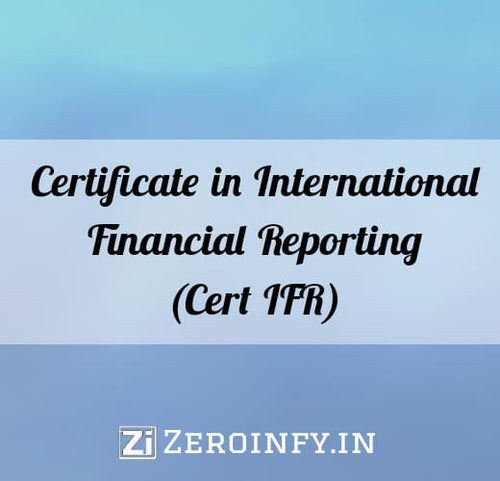 Certificate in International Financial Reporting (Cert IFR)