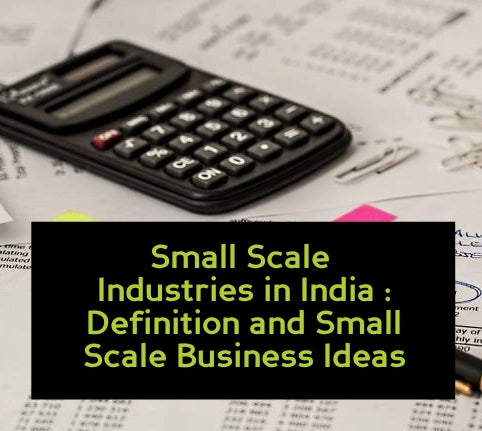 Small Scale Industries in India : Definition and Small Scale Business Ideas