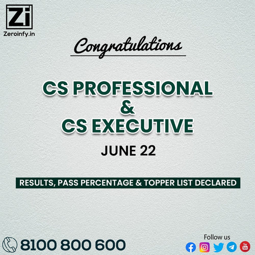 CS Professional and CS Executive Result June 2022