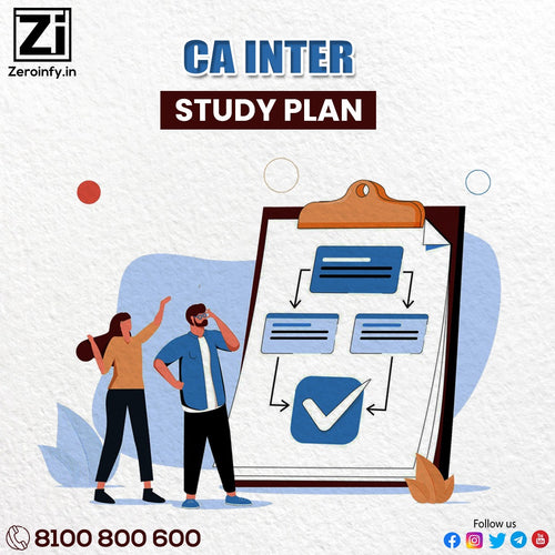 CA Inter Study Plan for Sep 24/Jan 25 Exams