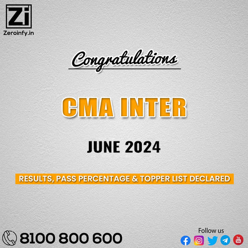 CMA Inter Result June 2024 | icmai.in