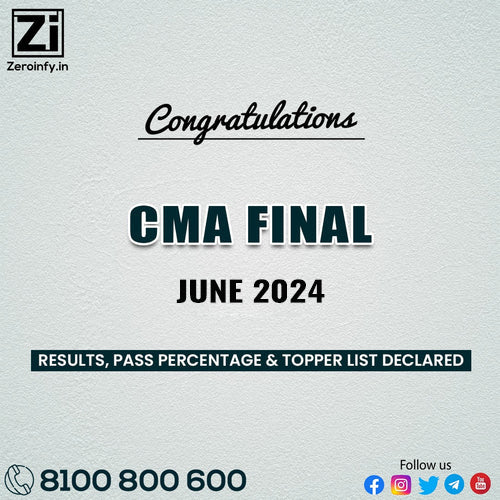 CMA Final Result June 2024 | icmai.in