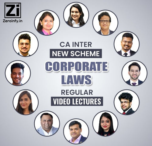 CA Inter New Syllabus Corporate Laws Regular Video Lectures for Sep 24/Jan 25