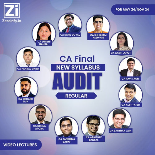 CA Final New Syllabus Audit Regular Video Lectures for Nov 24/May 25