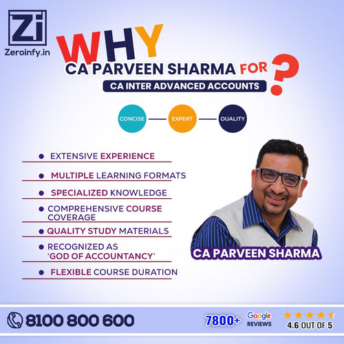 Elevate Your CA Inter Advanced Accounts Preparation with CA Parveen Sharma