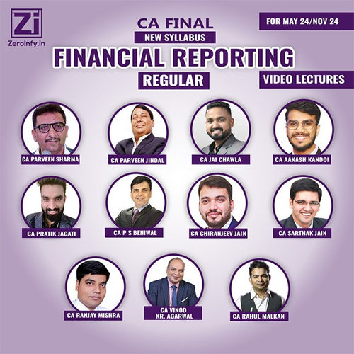 CA Final New Syllabus Financial Reporting Regular Video Lectures for Nov 24/May 25