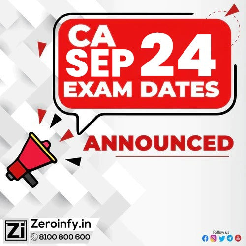 CA Foundation/CA Intermediate September 2024 attempt - Exam Dates Announced