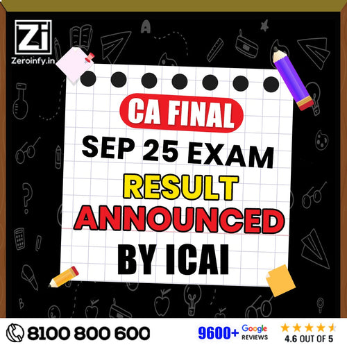 CA Final Sep 2025 Result Announced | icaiexam.icai.org