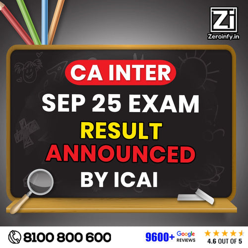 CA Inter Sep 2025 Result Announced | icaiexam.icai.org