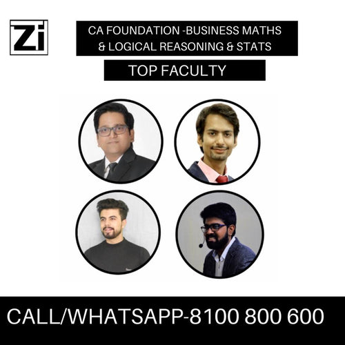 CA Foundation Business Maths and Logical Reasoning and Statistics Video Lectures For Nov 20/May 21