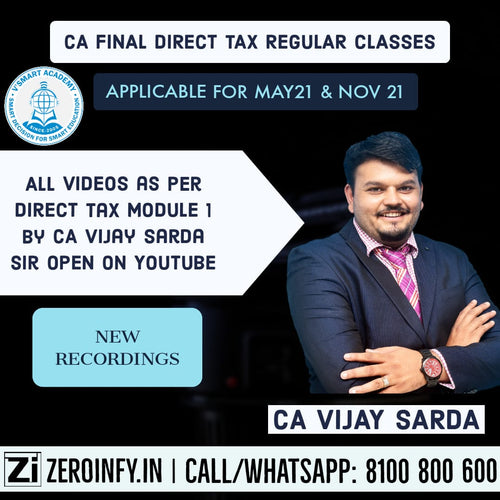 Direct Tax Module 1 By CA Vijay Sarda