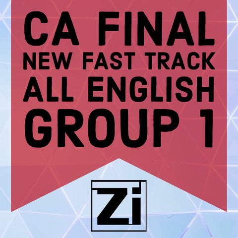 CA Final (New) Group 1 Fast Track Lectures - English