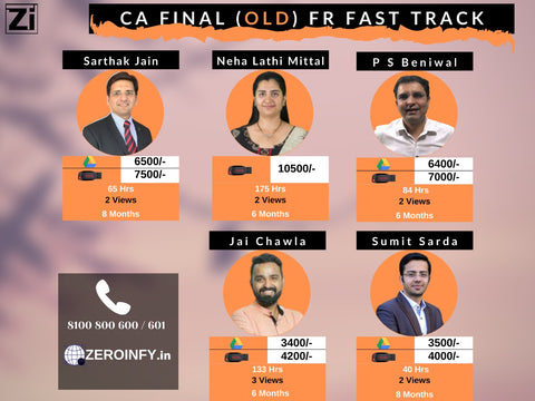 CA Final FR (Old) Fast Track Lectures - Hindi