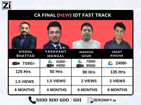 CA Final IDT (New) Fast Track Lectures - Hindi