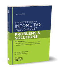 CA Inter Income Tax and GST Problems and Solutions By Monica Singhania and Vinod K Singhania - Zeroinfy