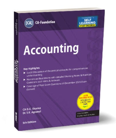 CA Foundation Accounting Text Book By D G Sharma and S K Agrawal - Zeroinfy
