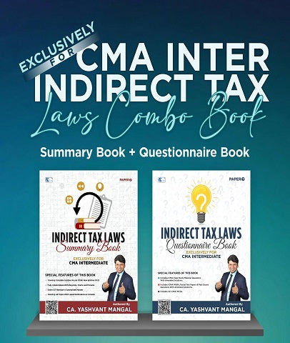 CMA Inter IDT Summary Book and Questionnaire and MCQ Book Combo By CA Yashvant Mangal - Zeroinfy