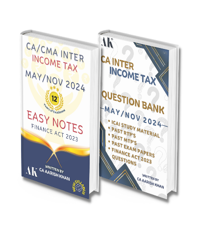 CA Inter Direct Tax (DT) Colored Easy Notes By CA Aarish Khan - Zeroinfy
