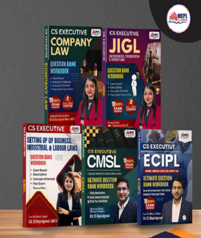 CS Executive Company Law + JIGL + SBIL + CMSL + ECIPL Workbook Combo By MEPL Classes - CA Divya Agarwal