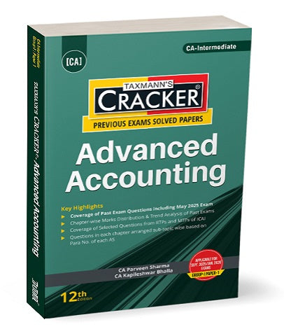 CA Inter Advanced Accounting Cracker By CA Parveen Sharma and CA Kapileshwar Bhalla
- Zeroinfy