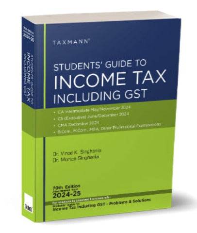 CA Inter Income Tax and GST Guide By Monica Singhania and Vinod K Singhania - Zeroinfy