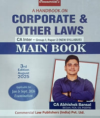 CA Inter Law Main Book By CA Abhishek Bansal