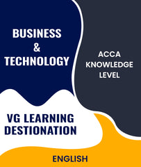 ACCA Knowledge Level Business and Technology (BT/F1) In English By VG Learning Destination - Zeroinfy