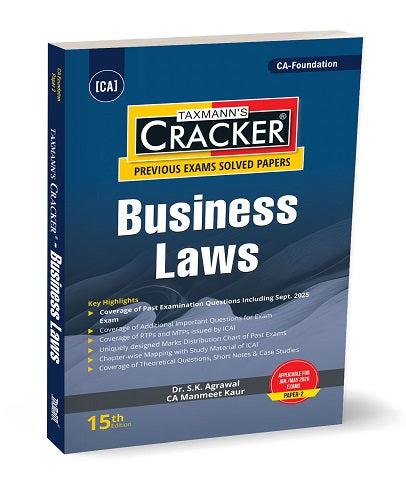 CA Foundation Law Cracker By Dr S K Agrawal and CA Manmeet Kaur