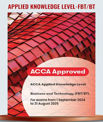 BPP ACCA Applied Knowledge Level Business and Technology F1 Hard Book