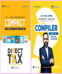 CA Inter Direct Tax Handwritten Compact and Q/A Compiler Book Combo For Sep 24 / Jan 25 By CA Bhanwar Borana - Zeroinfy