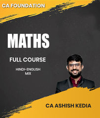 CA Foundation Maths Full Course By CA Ashish Kedia