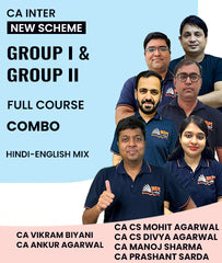 CA Inter New Scheme Group 1 & Group 2 Combo Full Course By MEPL Classes CA CS Mohit Agarwal, CA CS Divya Agarwal, CA Vikram Biyani, CA Ankur Agarwal, CA Manoj Sharma & CA Prashant Sarda