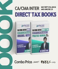 CA CMA Inter Direct Tax Original Notes And Practice Manual Combo By CA Shirish Vyas - Zeroinfy