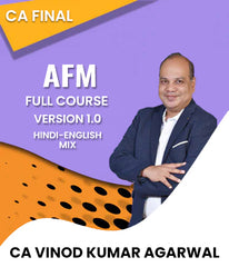 CA Final AFM Full Course Version 1.0 Buy Book Get Video Lectures Free By CA Vinod Kr. Agarwal - Zeroinfy