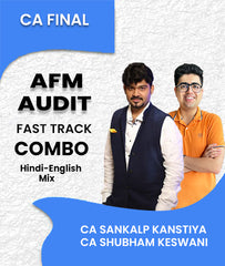 CA Final AFM and Audit Fast Track Combo By CA Sankalp Kanstiya and CA Shubham Keswani - Zeroinfy