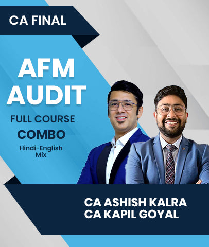 CA Final AFM and Audit Full Course Combo By CA Ashish Kalra and CA Kapil Goyal
- Zeroinfy