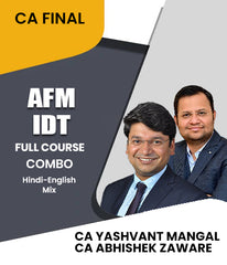 CA Final AFM and IDT Full Course Combo By CA Abhishek Zaware and CA Yashvant Mangal