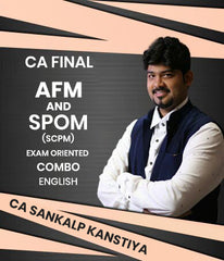 CA Final AFM and Set B SPOM (SCPM) Exam Oriented Combo In English By CA Sankalp Kanstiya