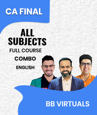 CA Final All Subjects Full Course Combo In English By BB Virtuals