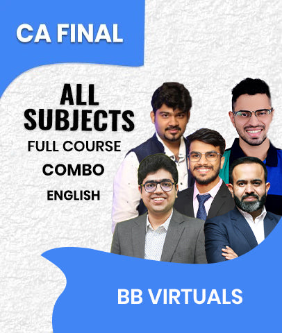 CA Final All Subjects Full Course Combo In English By BB Virtuals