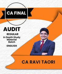 CA Final  Audit English Regular In Depth Study Material Batch By CA Ravi Taori
